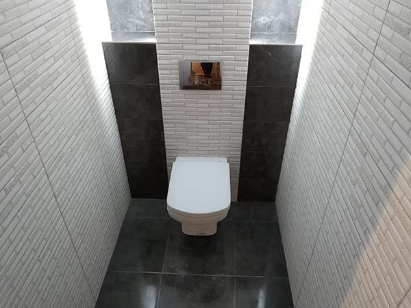 Фото ремонта туалета 2 м2 в новостройке от компании Проблем Нет